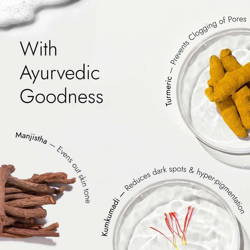 Kapiva Ayurveda Skin Rituals Kumkumadi Glow Face Wash, 100 ml-8.webp